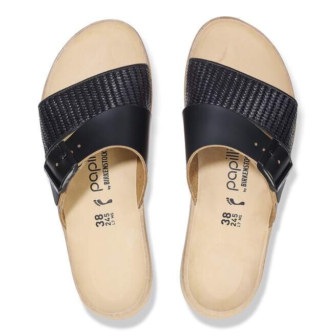 Almina Cuir naturel et synthétique Noir Almina Cuir naturel et synthétique Noir