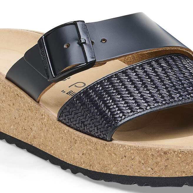 Almina Cuir naturel et synthétique Noir Almina Cuir naturel et synthétique Noir