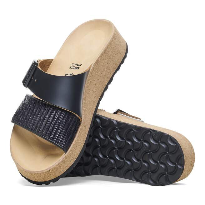 Almina Cuir naturel et synthétique Noir Almina Cuir naturel et synthétique Noir