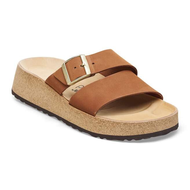 Almina en cuir nubuck couleur noyer Almina en cuir nubuck couleur noyer