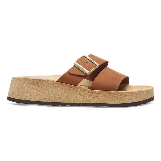 Almina en cuir nubuck couleur noyer Almina en cuir nubuck couleur noyer