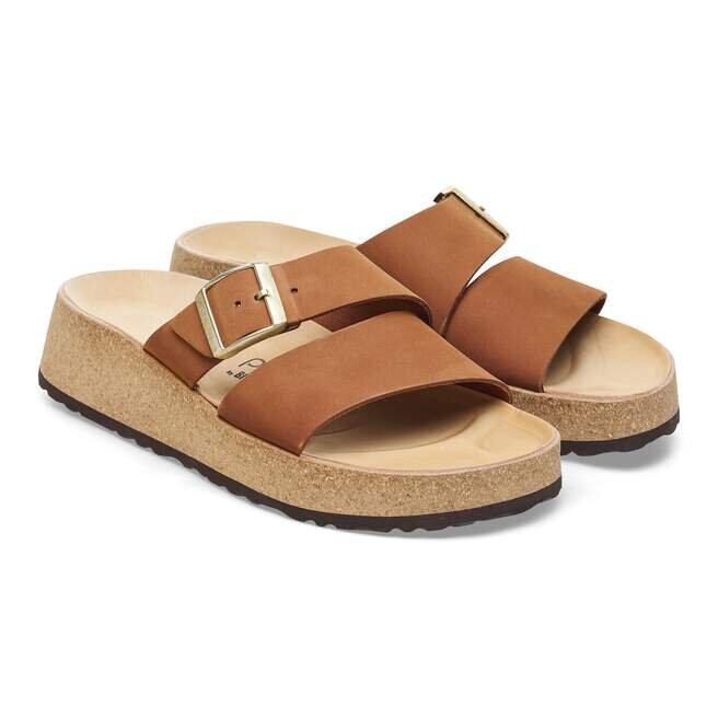 Almina en cuir nubuck couleur noyer Almina en cuir nubuck couleur noyer