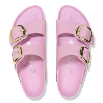 Arizona Big Buckle Cuir naturel verni ultra brillant Fondant Pink