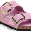 Arizona Big Buckle Cuir naturel verni ultra brillant Fondant Pink