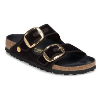 Arizona Big Buckle Passepoil Rivet Logo Tissu Velours noir