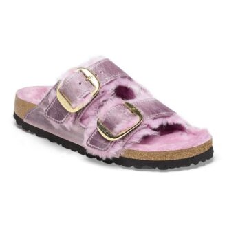 Arizona Big Buckle Shearling Cuir naturel huilé