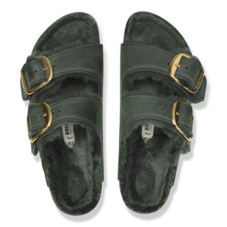 Arizona Big Buckle Shearling Cuir naturel huilé