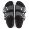Arizona Big Buckle Shearling Cuir naturel huilé