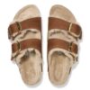 Arizona Big Buckle Shearling Cuir naturel huilé