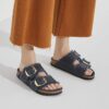 Arizona Big Buckle Shearling Cuir naturel huilé