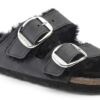 Arizona Big Buckle Shearling Cuir naturel huilé
