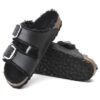 Arizona Big Buckle Shearling Cuir naturel huilé