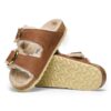 Arizona Big Buckle Shearling Cuir naturel huilé
