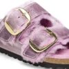 Arizona Big Buckle Shearling Cuir naturel huilé