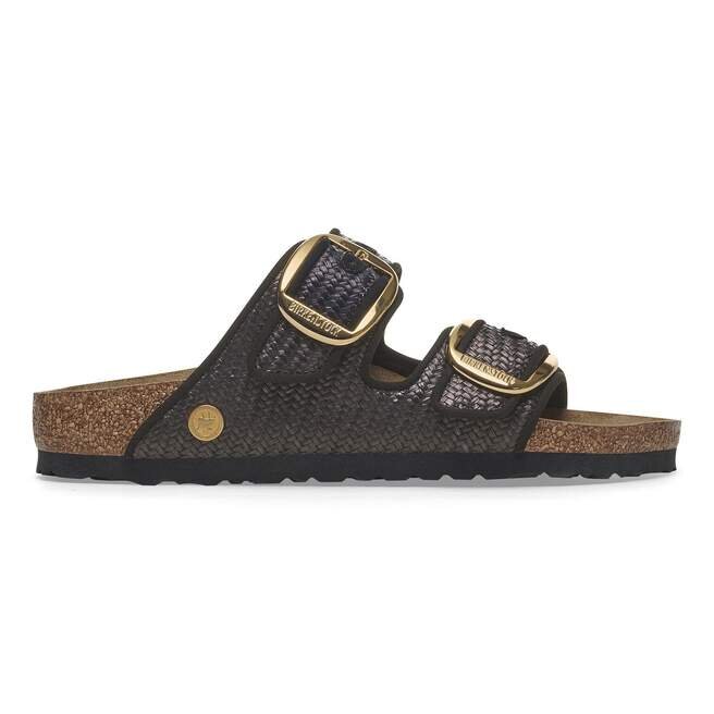 Arizona Big Buckle Textile Raffia Noir Arizona Big Buckle Textile Raffia Noir