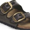 Arizona Big Buckle Textile Raffia Noir Arizona Big Buckle Textile Raffia Noir