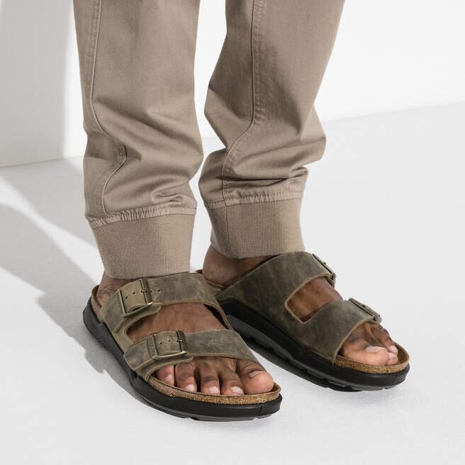 Arizona Crosstown pour homme, cuir huilé, kaki délavé Arizona Crosstown pour homme, cuir huilé, kaki délavé