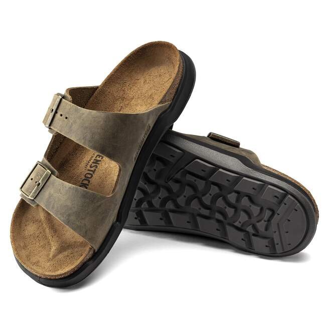 Arizona Crosstown pour homme, cuir huilé, kaki délavé Arizona Crosstown pour homme, cuir huilé, kaki délavé