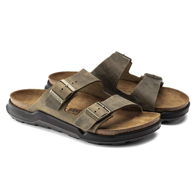 Arizona Crosstown pour homme, cuir huilé, kaki délavé Arizona Crosstown pour homme, cuir huilé, kaki délavé