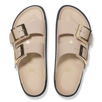 Arizona Droplet Buckle Cuir naturel verni