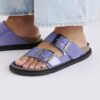 Arizona Droplet Buckle Cuir naturel verni
