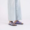 Arizona Droplet Buckle Cuir naturel verni