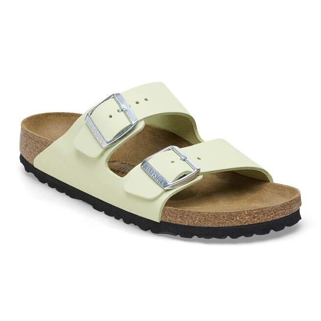 Arizona en cuir nubuck vert citron délavé Arizona en cuir nubuck vert citron délavé