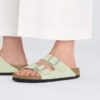 Arizona en cuir nubuck vert citron délavé Arizona en cuir nubuck vert citron délavé