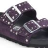 Arizona Rivets Cuir suédé Acai