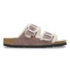 Arizona Shearling Cuir suédé et peau de mouton Violet délavé Arizona Shearling Cuir suédé et peau de mouton Violet délavé
