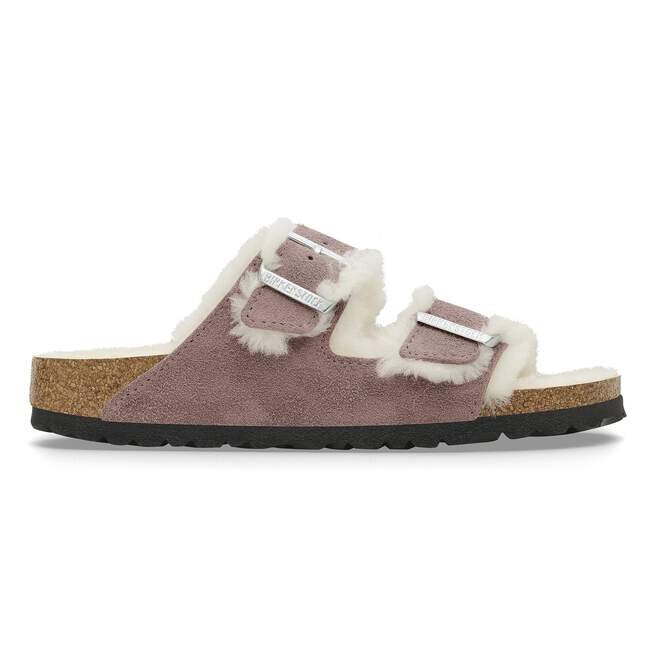 Arizona Shearling Cuir suédé et peau de mouton Violet délavé Arizona Shearling Cuir suédé et peau de mouton Violet délavé
