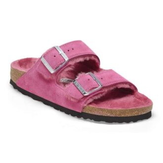 Arizona Shearling Cuir suédé-mouton Fuchsia Tulip