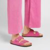 Arizona Shearling Cuir suédé-mouton Fuchsia Tulip