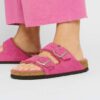 Arizona Shearling Cuir suédé-mouton Fuchsia Tulip