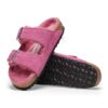 Arizona Shearling Cuir suédé-mouton Fuchsia Tulip