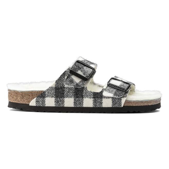 Arizona Shearling Cuir suédé – Shearling à carreaux blancs Arizona Shearling Cuir suédé – Shearling à carreaux blancs