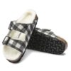 Arizona Shearling Cuir suédé – Shearling à carreaux blancs Arizona Shearling Cuir suédé – Shearling à carreaux blancs