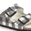 Arizona Shearling Cuir suédé – Shearling à carreaux blancs Arizona Shearling Cuir suédé – Shearling à carreaux blancs