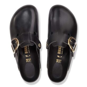 Boston Big Buckle en cuir naturel