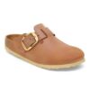 Boston Big Buckle en cuir naturel huilé