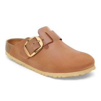 Boston Big Buckle en cuir naturel huilé