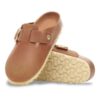 Boston Big Buckle en cuir naturel huilé
