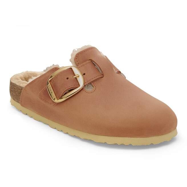 Boston Big Buckle en cuir naturel huilé et peau de mouton Boston Big Buckle en cuir naturel huilé et peau de mouton