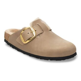 Boston Big Buckle en cuir naturel huilé et peau de mouton