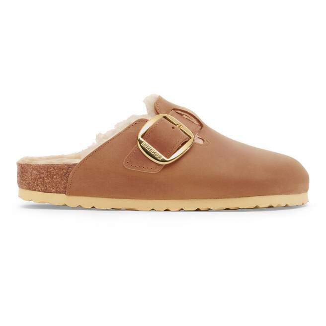 Boston Big Buckle en cuir naturel huilé et peau de mouton Boston Big Buckle en cuir naturel huilé et peau de mouton