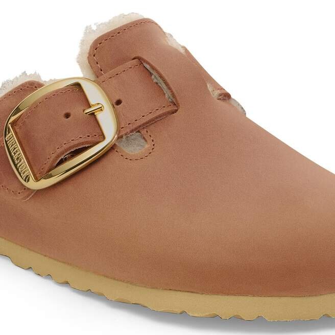 Boston Big Buckle en cuir naturel huilé et peau de mouton Boston Big Buckle en cuir naturel huilé et peau de mouton
