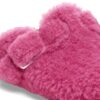 Boston Big Buckle Shearling Fuchsia Tulip