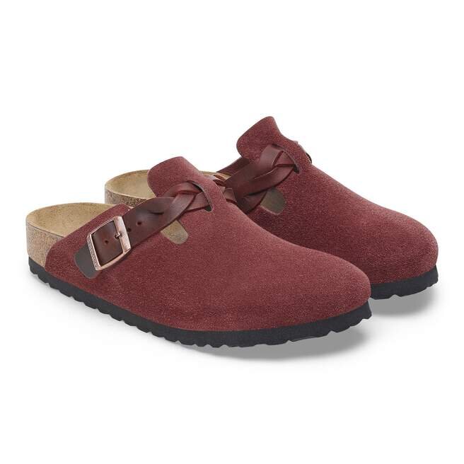 Boston en cuir suédé tressé Zinfandel Boston en cuir suédé tressé Zinfandel