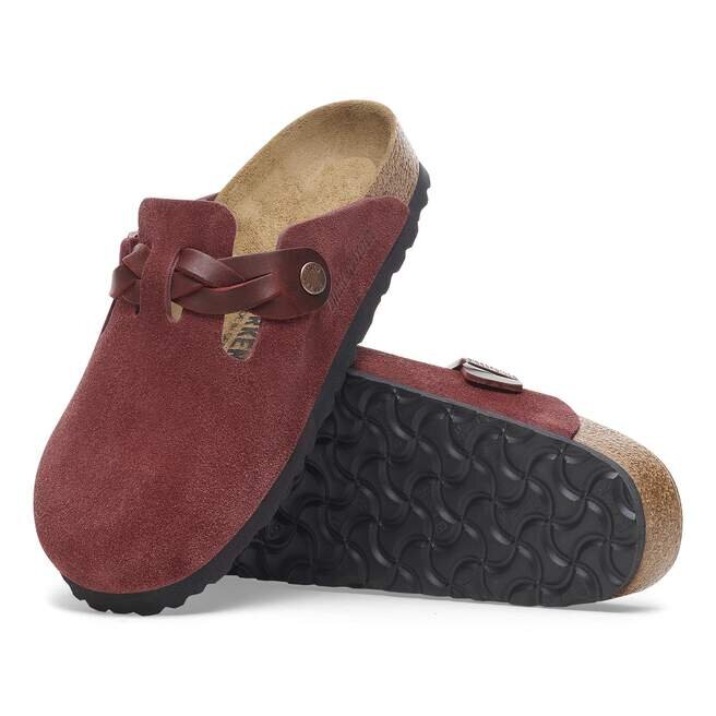 Boston en cuir suédé tressé Zinfandel Boston en cuir suédé tressé Zinfandel