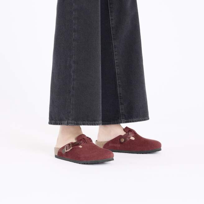 Boston en cuir suédé tressé Zinfandel Boston en cuir suédé tressé Zinfandel